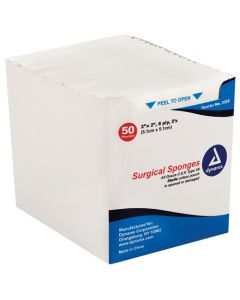 Gauze Sponges Sterile-2's 2 X 2 -8ply (50-2's per tray)